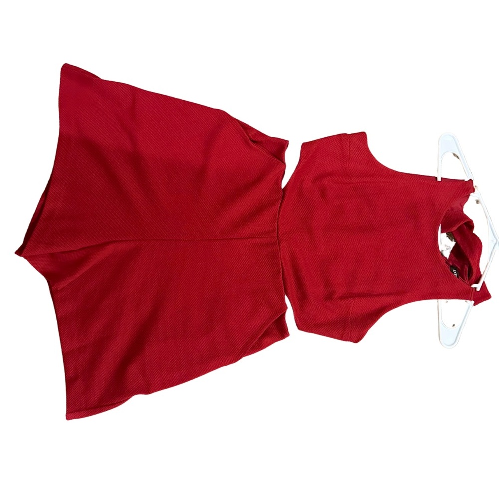 NWT Express Chic Red Sleeveless Romper - Size 6